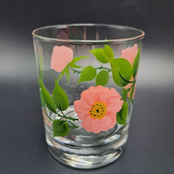 Franciscan Pink Desert Rose Highball Old Fashioned Glass - Picture 1 of 10